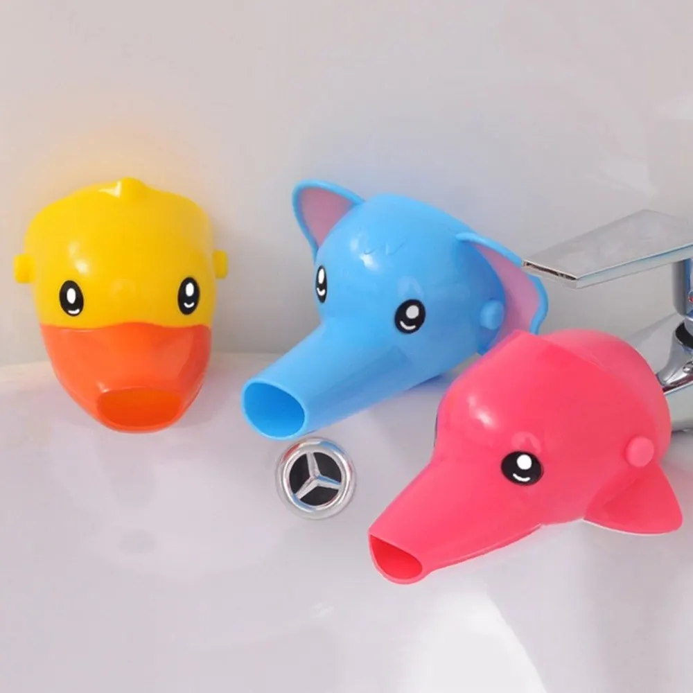 Children Kawaii Cartoon Animal Sink Baby Bath Tap Bathroom Kitchen Water Faucet Extender for Hand Washing | Обустройство дома