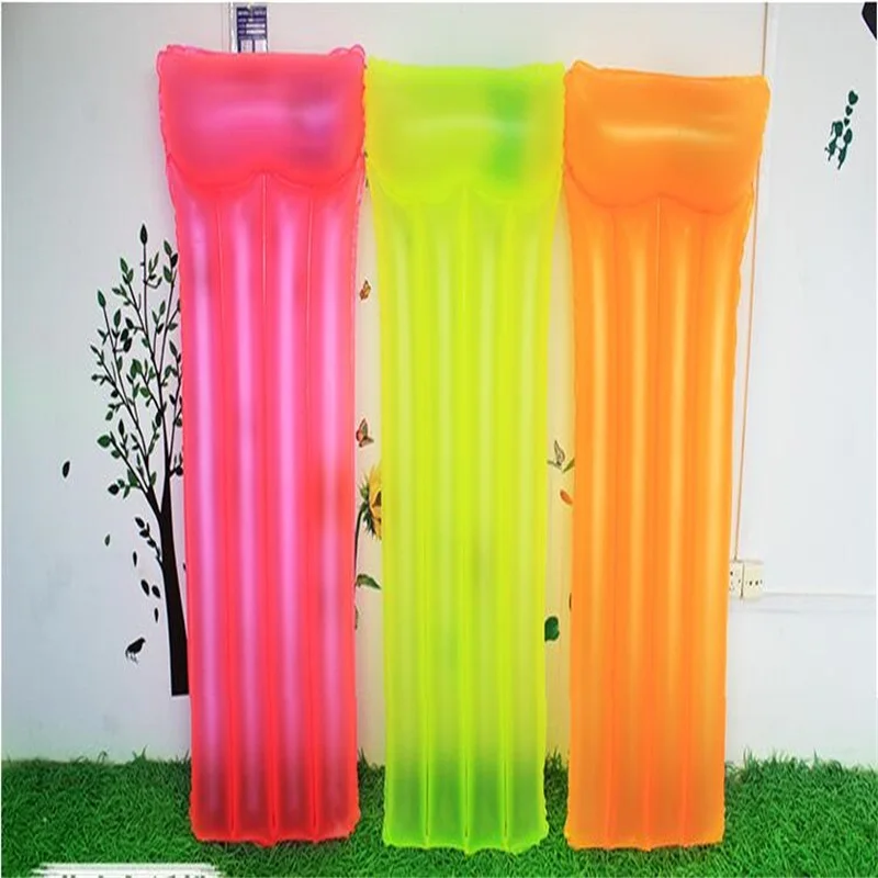 183*76 см флуоресцентная надувная плавающая водная кровать плавательные воздушные