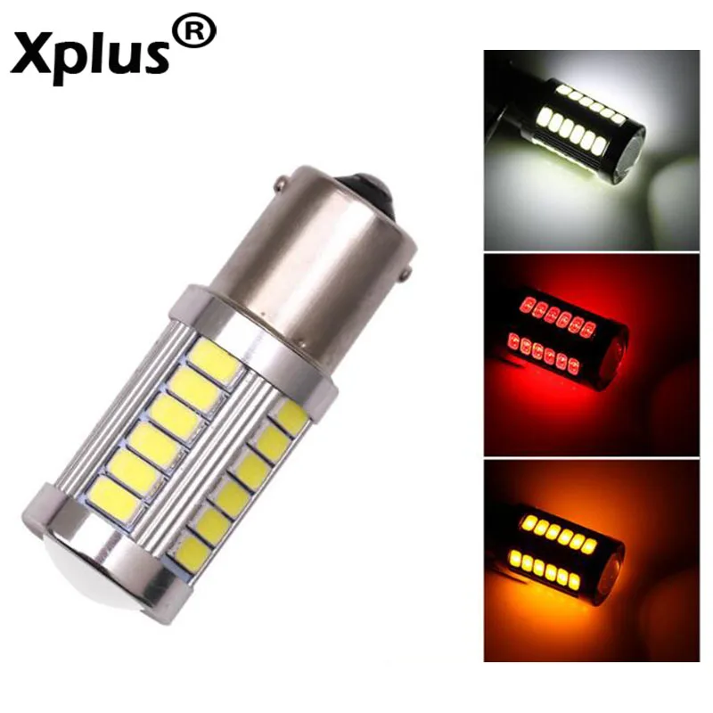 Xplus 1156 1157 7443 3157 T20 T25 33SMD 5630 Led S25 BA15D BA15S тормозной светильник лампочка лампа сигнала