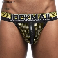 jockmail sparkling stage wear crotch g strings men underwear sexy gay penis tanga short male underwear slip thongs jockstrap