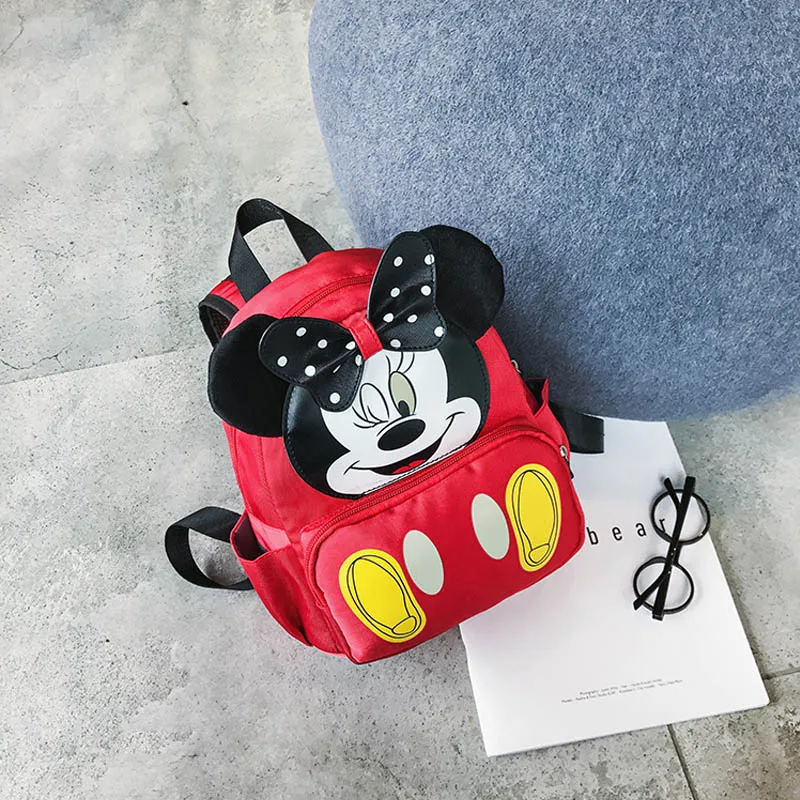 C Disney мультфильм детский сад рюкзак с милыми ушками Микки Маус водонепроницаемая сумка рюкзак для девочек пакет рождественские подарки на день рождения - Цвет: C