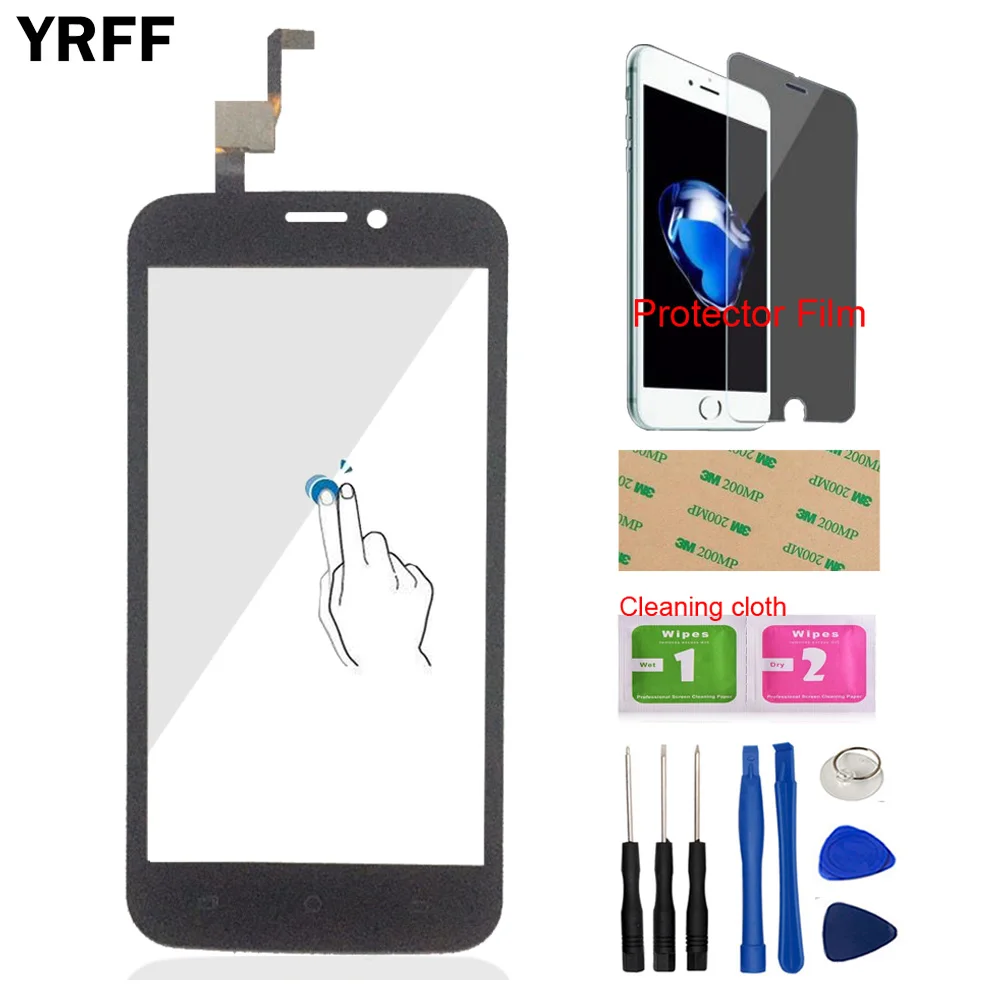 4.5'' Mobile Front Glass For BlackView A5 Touch Screen Digitizer Panel Len Sensor Tools + Protector Film Adhesive | Мобильные