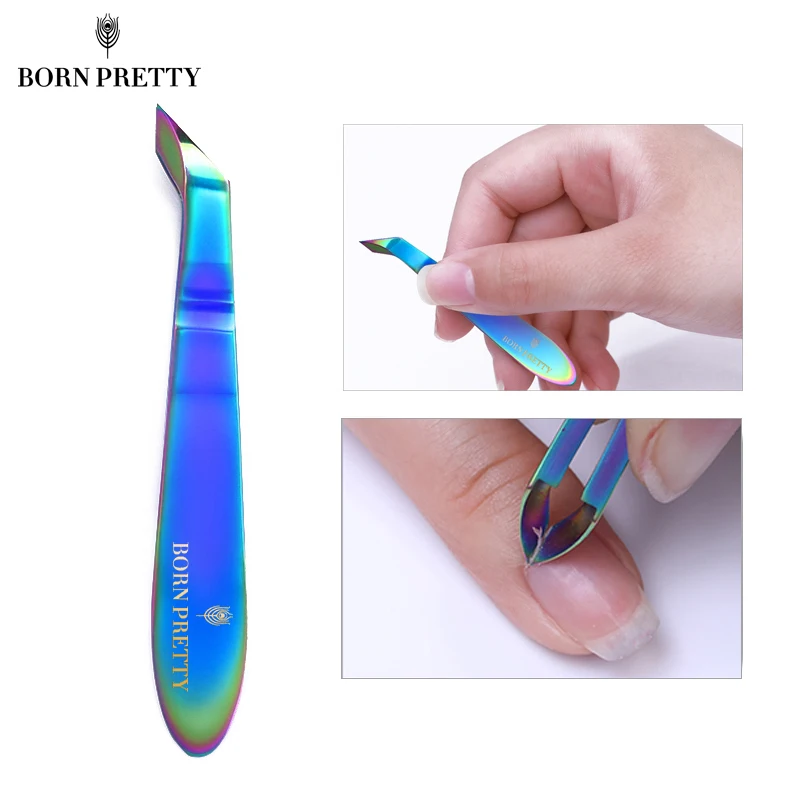 BORN PRETTY мини-кусачки для кутикулы ногтей Радужный Хамелеон для удаления омертвевшей кожи машинка для маникюра инструмент для дизайна ногтей