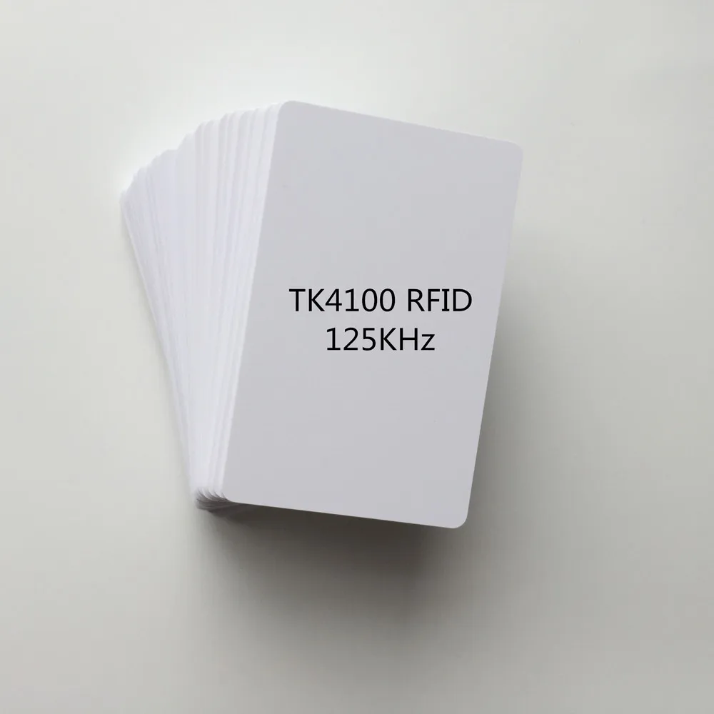 100 шт./лот 125 кГц перезаписываемая струйная печатная ПВХ Карта TK4100 RFID