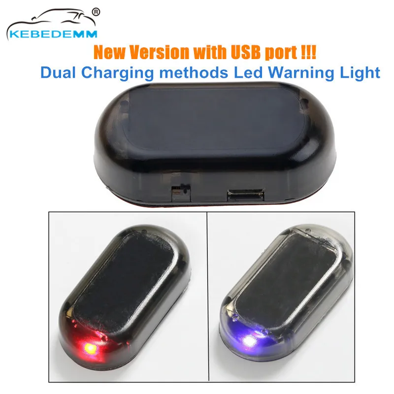 Новый обновленный Предупреждение на солнечной батарее с usb портом для зарядки в