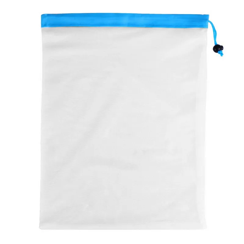 

1 Pcs Reusable Mesh Fruit Vegetable Storage Bag Eco Friendly Washable Grocery Folding Shopping Bag Female Handbag
