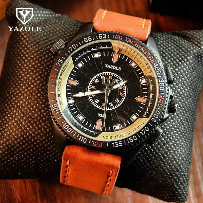 Часы мужские спортивные ударопрочные кварцевые с кожаной подсветкой 3ATM 2018|wristwatch