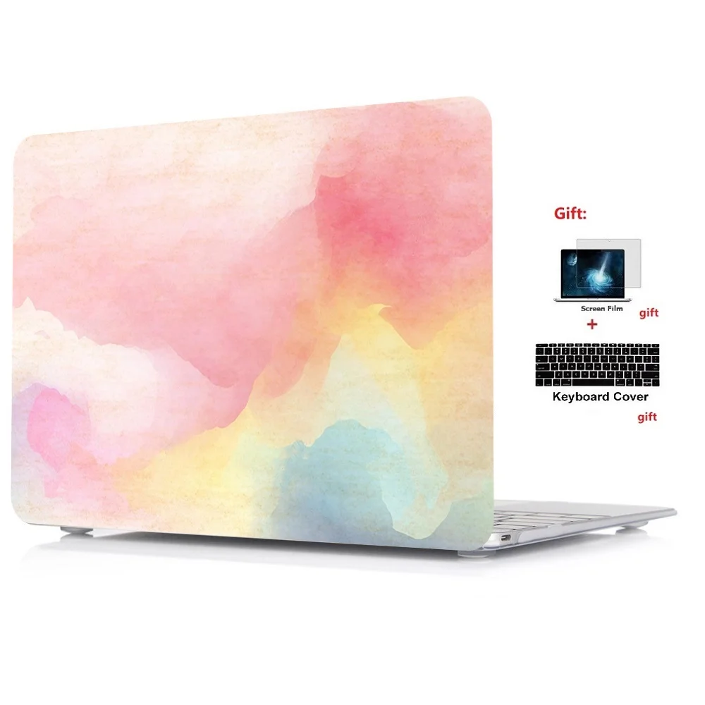 Новый Твердый чехол для ноутбука с клавиатурой Apple Macbook Air Pro Retina Touch Bar 11 12 13 15inchs A1932