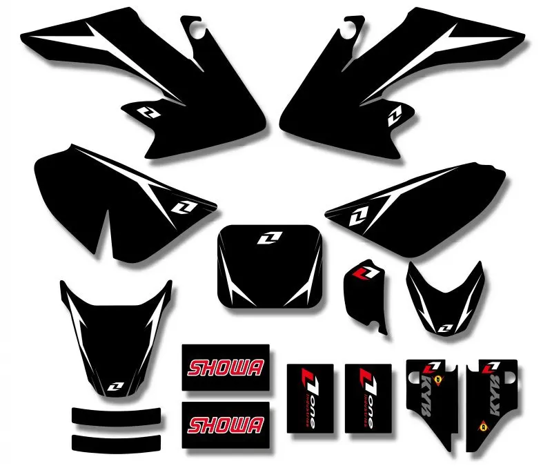 Motorcycle Graphics Background Decal And Sticker Kit For Honda CRF50 CRF50F CRF 50 2004 2005 2006 2007 2008 2009 2010 2011 2012 |