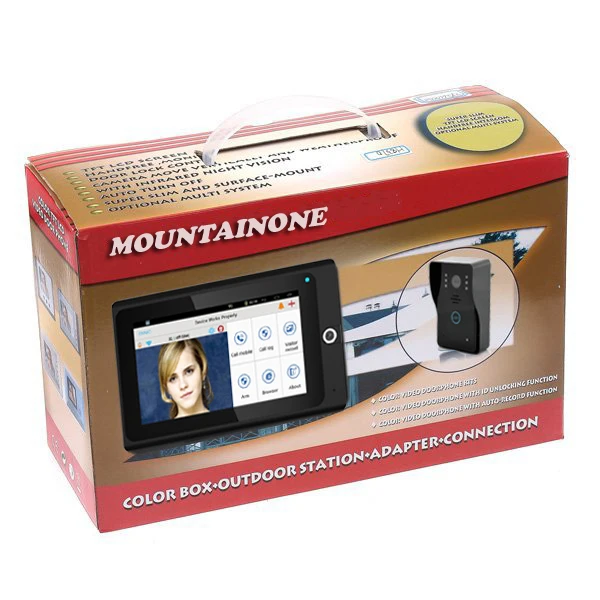 MOUNTAINONE высокочеткий Интеллектуальный WIFI сетевой беспроводной Видео дверной