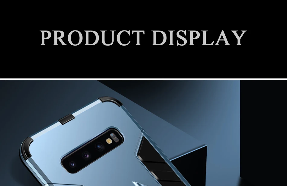 ITEUU Антидетонационная подставка держатель Броня чехол для samsung S10 S10 Plus S10E Чехлы Противоударный задняя крышка S10 S10PLUS S10E
