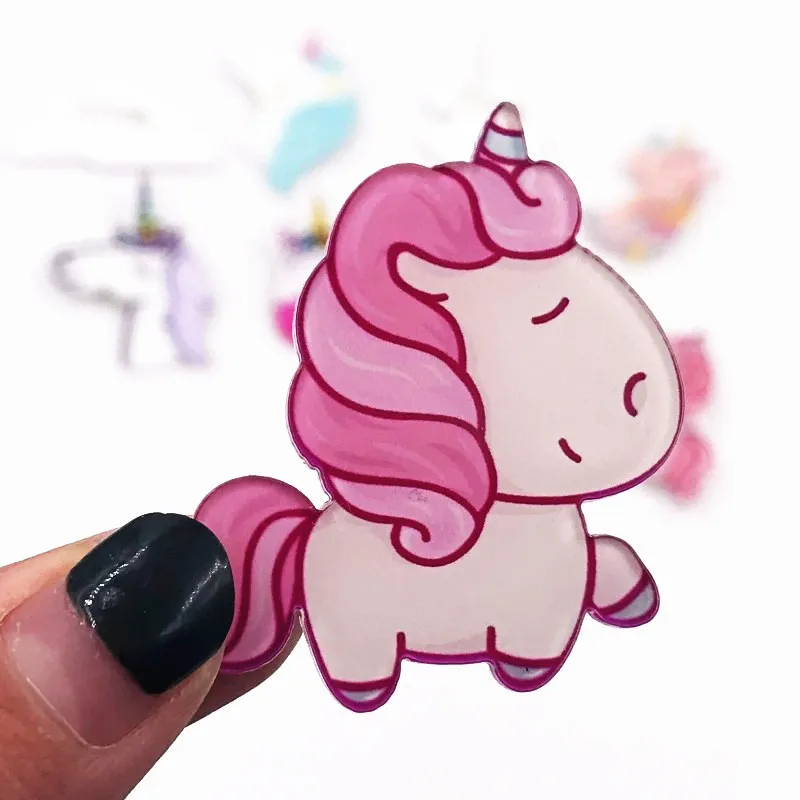 1 шт. Красочные Единорог мультфильм иконы на рюкзак сумки броши булавки для