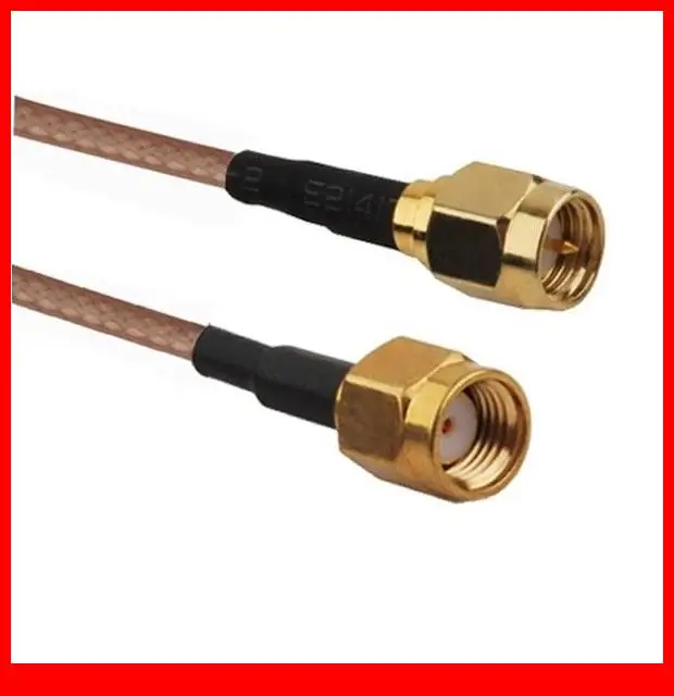 

10 pcs 20CM RF Pigtail SMA Plug to RP-SMA Plug(Jack Pin) cable RG316