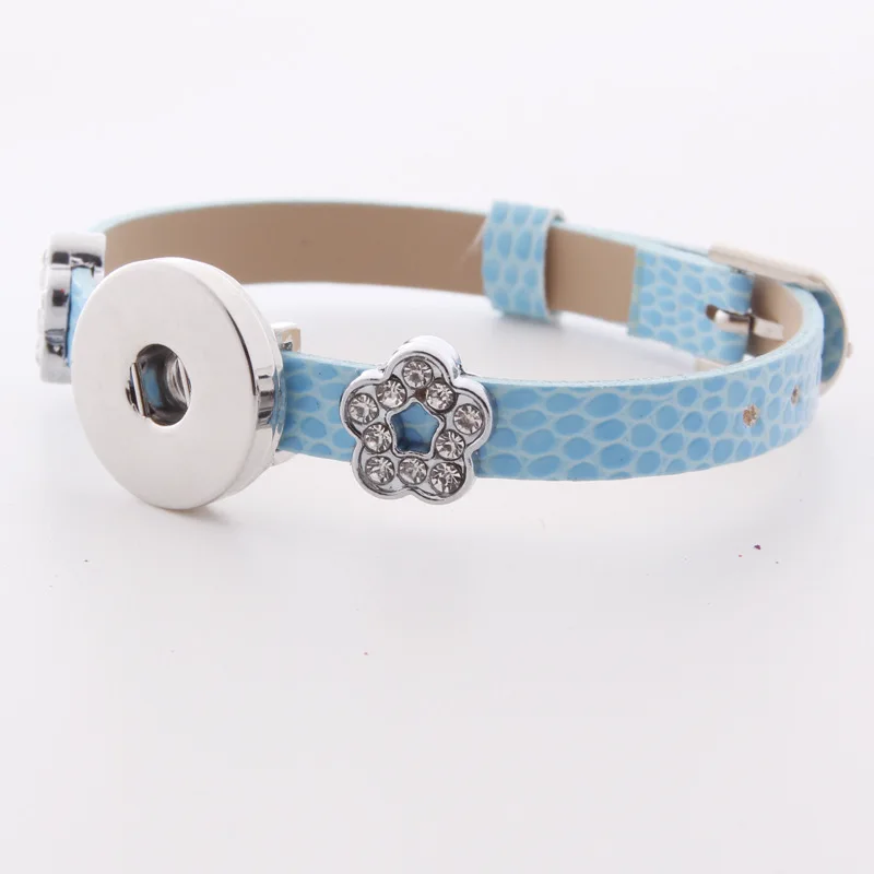 Браслеты из искусственной кожи для мужчин и женщин металлические застежки