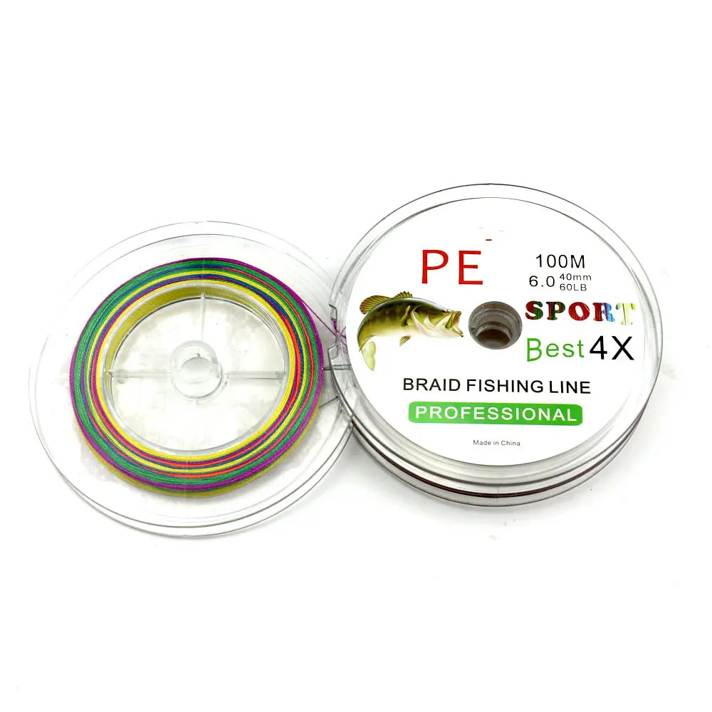 2016 новый мультифиламентные ре плетеная леска ловли карпа канатной проволоки 100 м