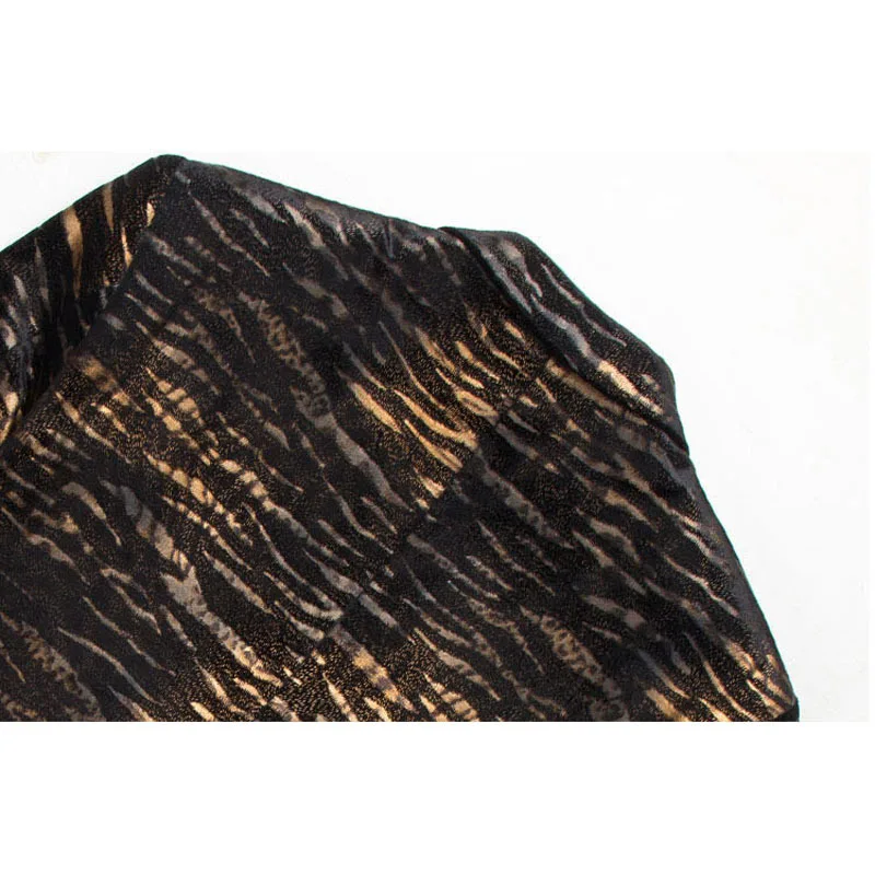 2017 высокое качество известный бренд золотой Повседневный Блейзер мужской