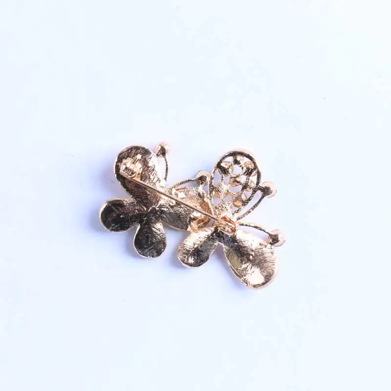 Стразы булавки и броши в форме бабочки с опалом для женщин брошь виде насекомого