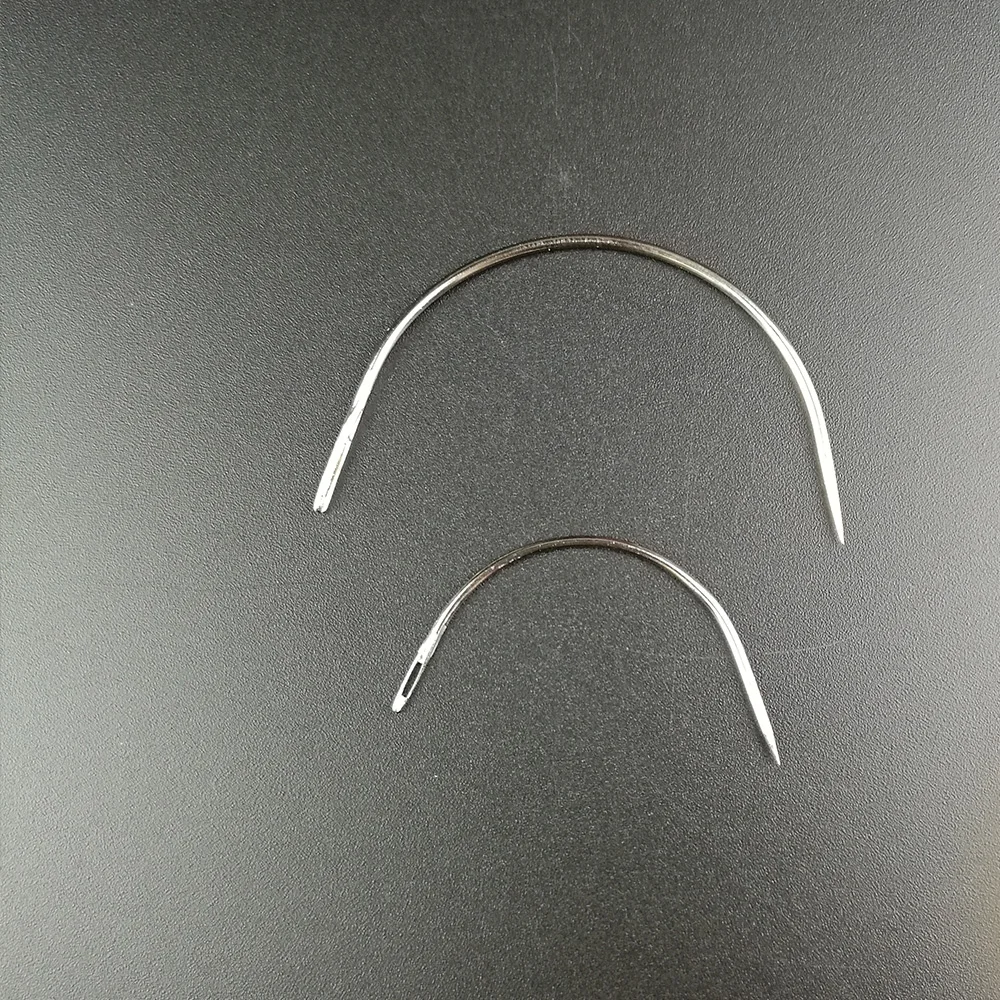 7 шт. Длинные изогнутые иглы швейные для наращивания волос обычная маленькая