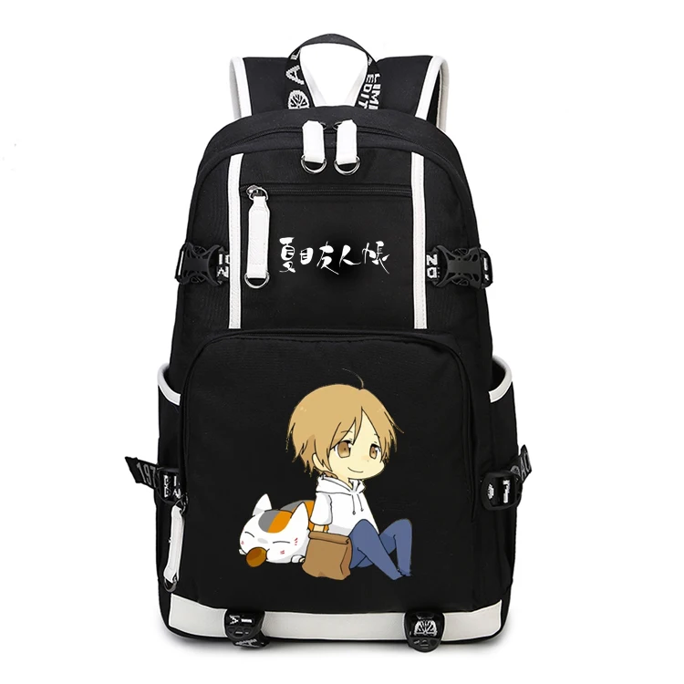 Natsume yuujinchou рюкзак для косплея кошка учительница Такаси Нацумэ аниме Холщовая