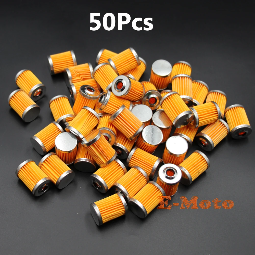 

50 Pack Fuel Filter Element Reusable Washable for Triumph BMW Petrol Gas Street Bike new