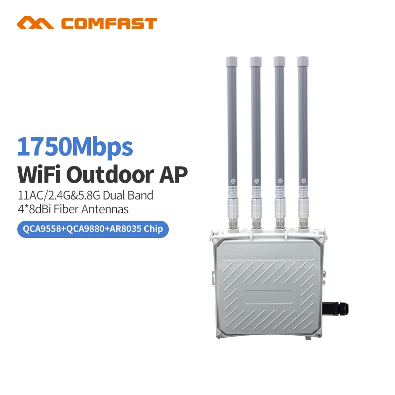 Мощный Comfast 1750 Мбит/с наружных AP маршрутизатор Wi Fi усилитель сигнала 5 г