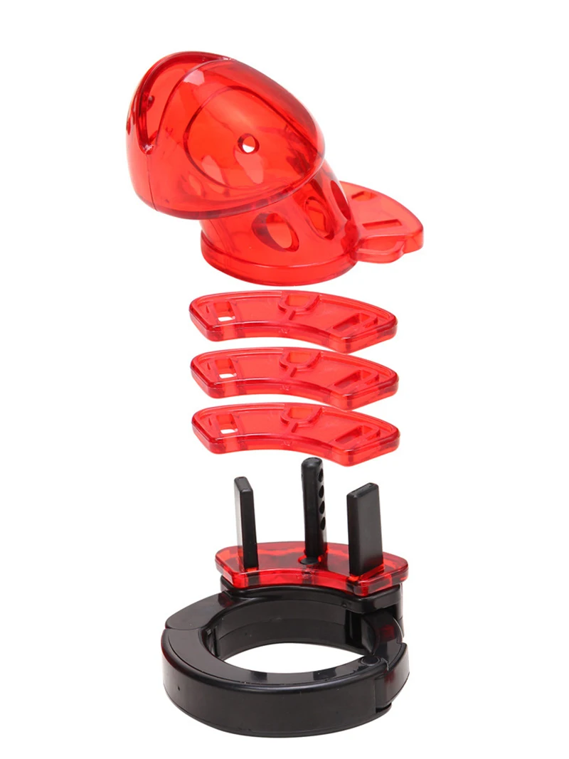 Пластмассовый мужской электрический шок целомудрия клетка пениса Кольцо Бондаж