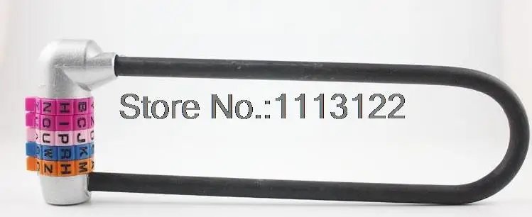 Удлиненный длинный замок с английской буквой и паролем Противоугонный