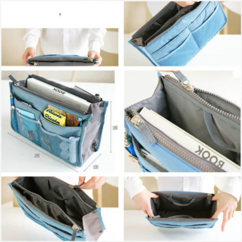 Women Lady Travel Insert Handbag Organiser Purse Large Liner Comestic Organizer | Дом и сад
