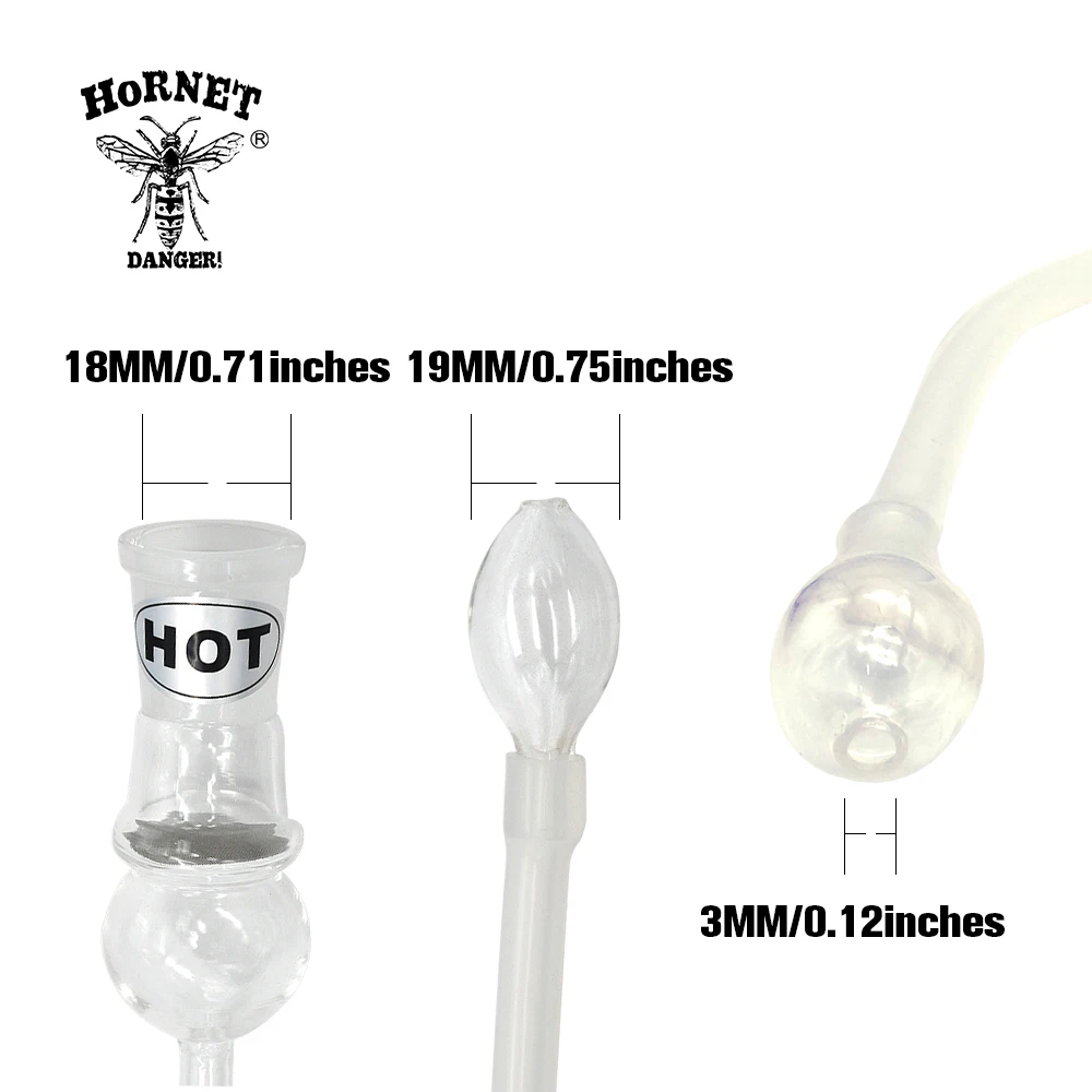 HORNET универсальный стеклянный вапорайзер хлыст для замены табак трубка