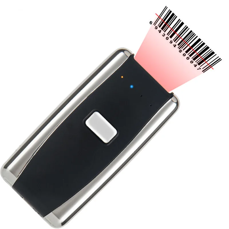 Сканер штрих кода Bluetooth Беспроводной 2D мини Портативный карманный сканер| |