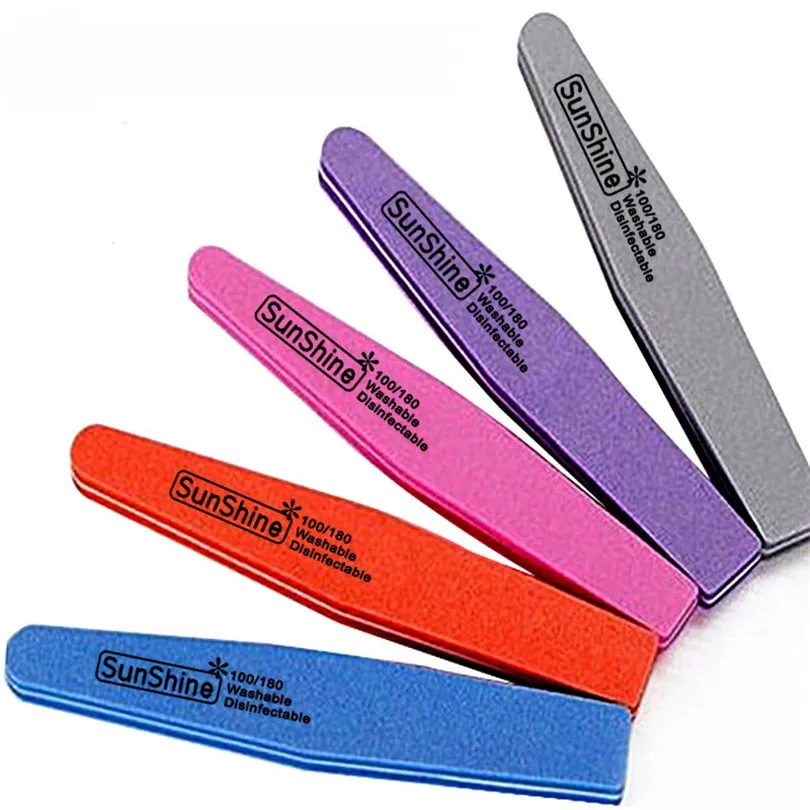 Набор губок в форме пилочки для ногтей новый стиль двусторонняя Шлифовальная