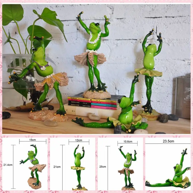 Бесплатная доставка забавные Семейные фигурки лягушки полимерные игрушки