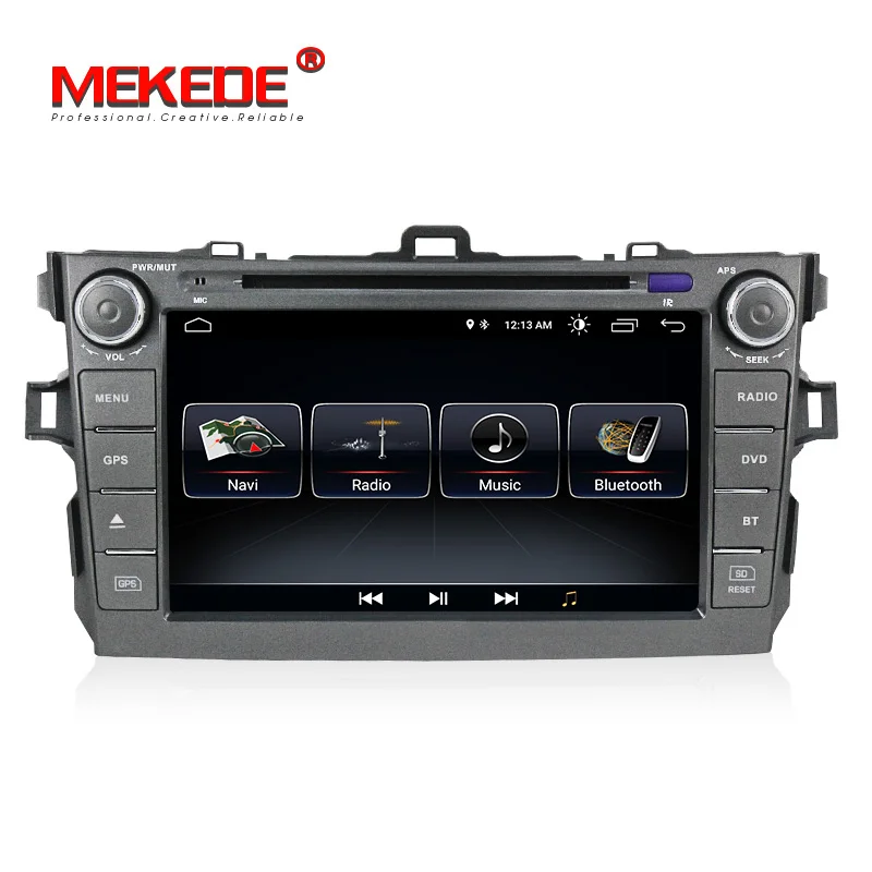 MEKEDE 2din Android 8 1 Автомобильный gps навигационный плеер для Toyota corolla 2007 2011 с wifi BT DVD