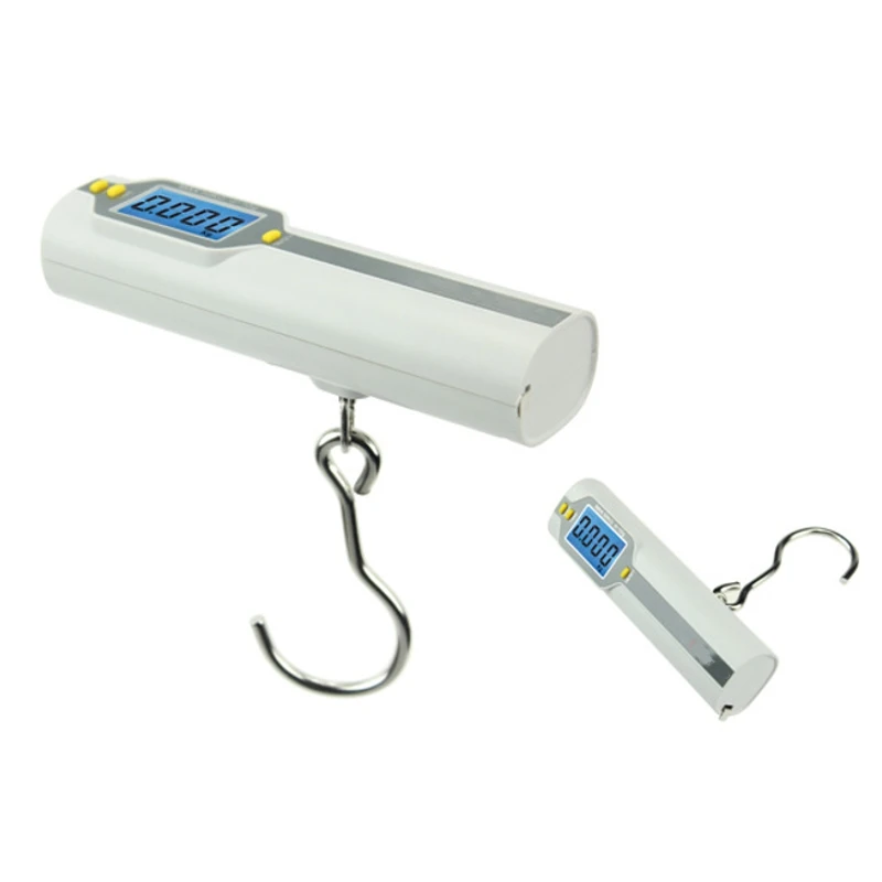 JIGUOOR 50кг с ЖК экраном и крюком весы для багажа цифровые Выдвижная измерительная