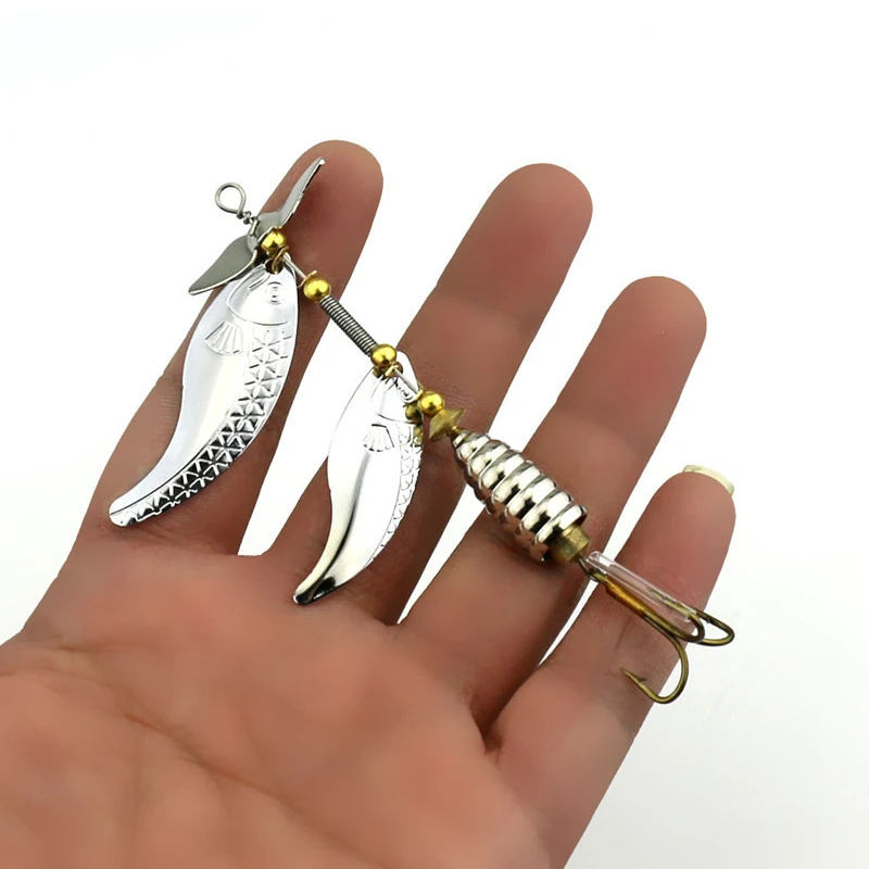 1 шт. рыболовная приманка искусственная наживка Спиннер медные металлические