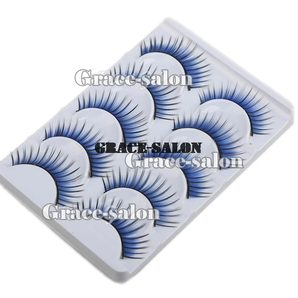 5 пар синие ручной работы длинные необычные для вечеринки накладные перья