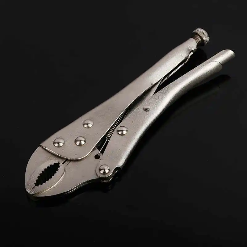 Light handle 10 дюймов плоскогубцы тыквы рот Прямой челюсти замок моль плоскогубцы углерода Сталь износостойкие тиски захват-Зажим 250 мм ручные инструменты - Цвет: Light handle