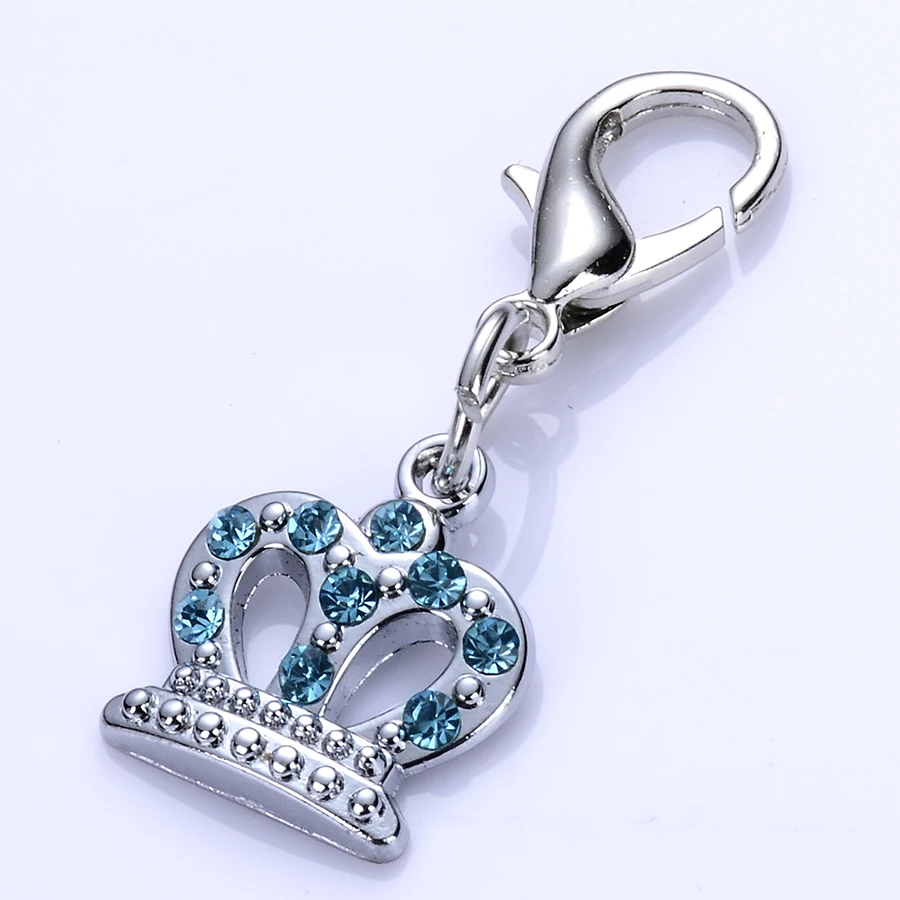 Розово-голубо-белые цветные бирки для домашних животных с камнями родонитового ожерелья, шармом на карабинной застежке, украшениями для ювелирных изделий, подвесками для ожерелья, принадлежностями и аксессуарами.