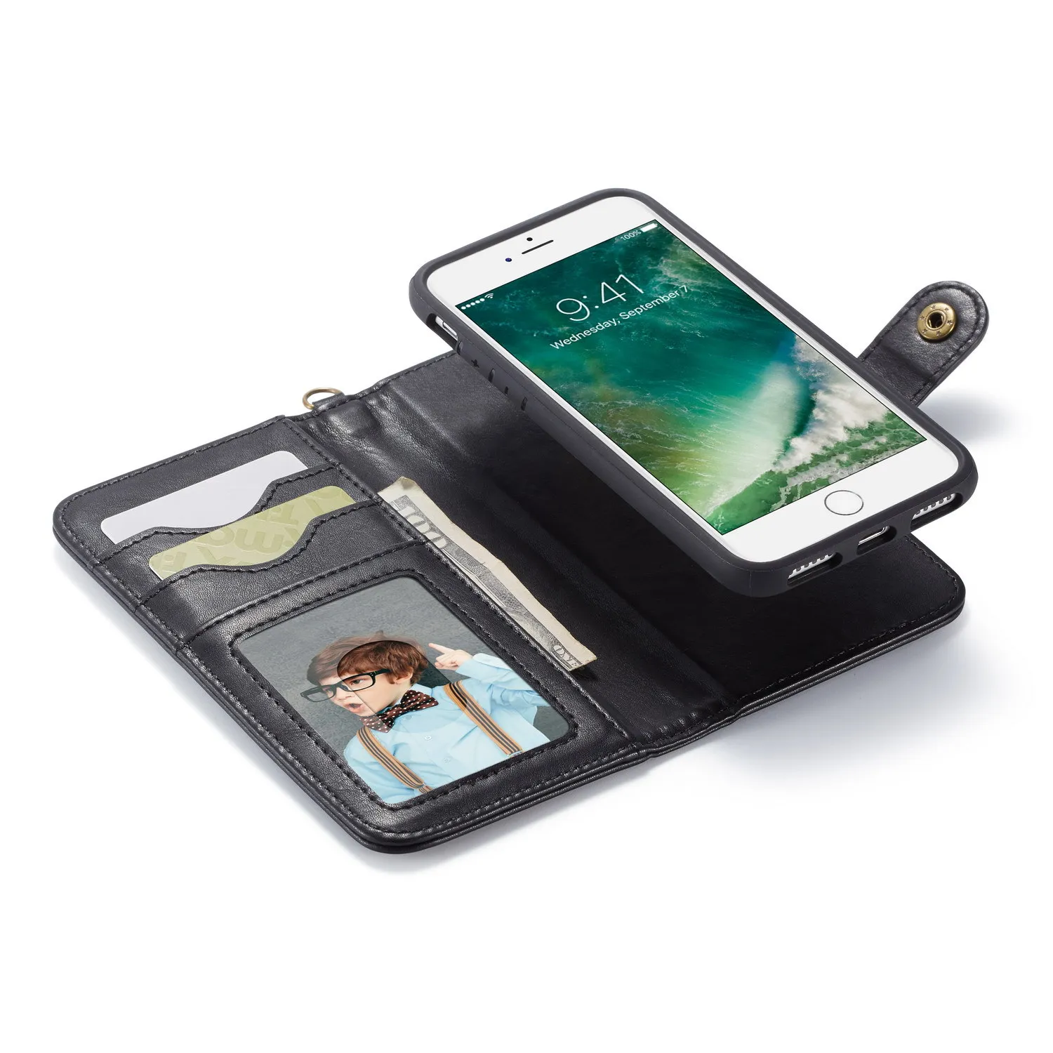 Чехол-бумажник для iPhone XS Max Phone Shell Protection Set XR новый плюшевый Холщовый кожаный чехол