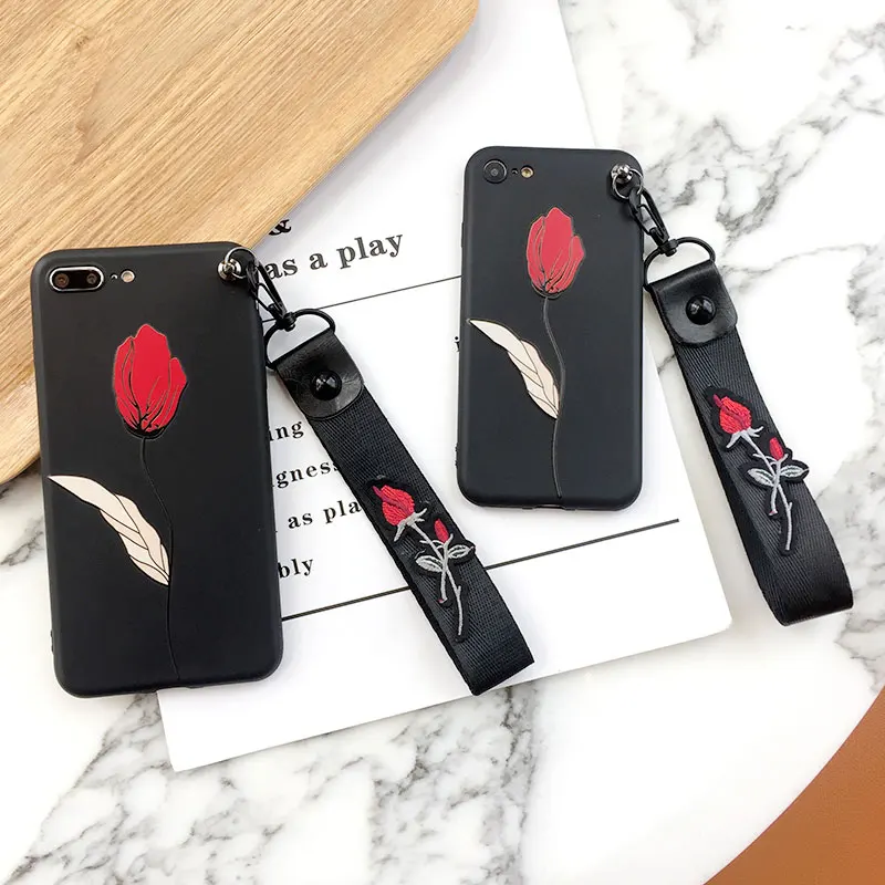 Boucho модные чехлы с цветочным принтом для iphone X XS чехол MAX XR мягкий. Чехол телефона 6