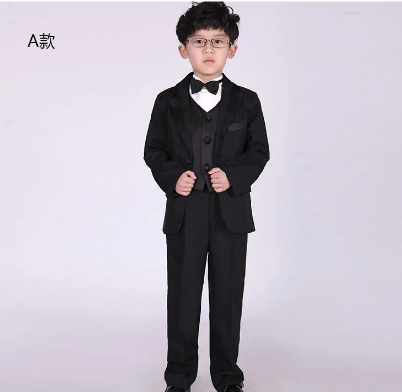 A style Классическая, элегантная, модная, изысканная вышивка, милый свадебный наряд для мальчиков/комплект из 5 предметов для мальчиков, костюм, 1046 - Цвет: A style