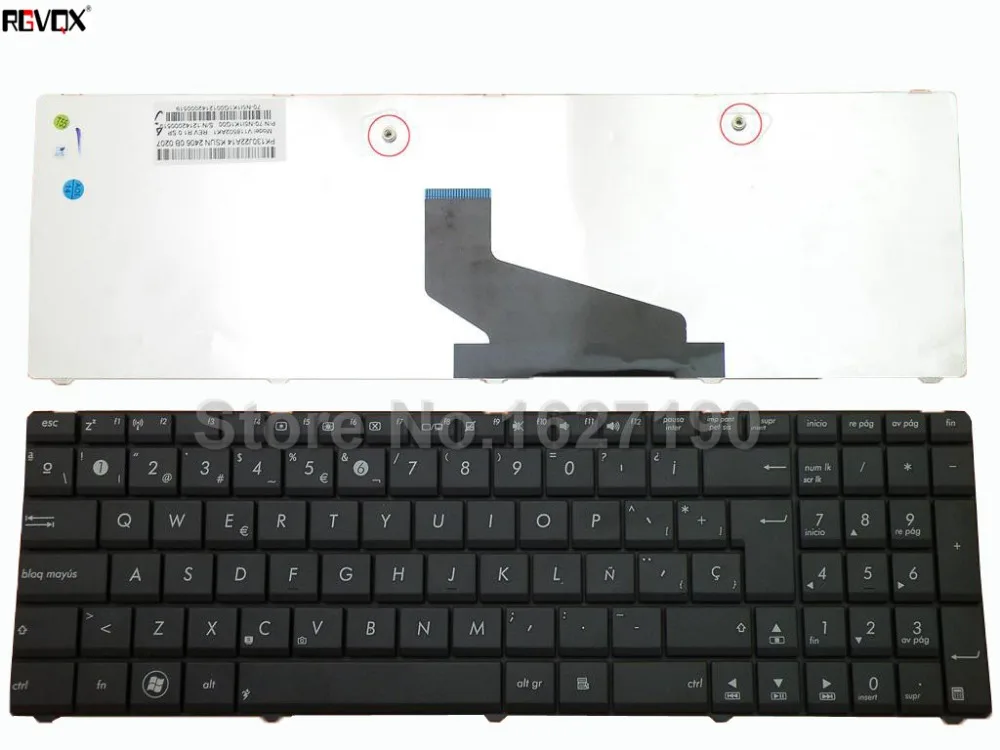 

SP Spanish Keyboard For ASUS K53TA BLACK PN:V118502AK1 PK130J22A14 70-N5I1K1G00 Repair Notebook Replacement keyboards