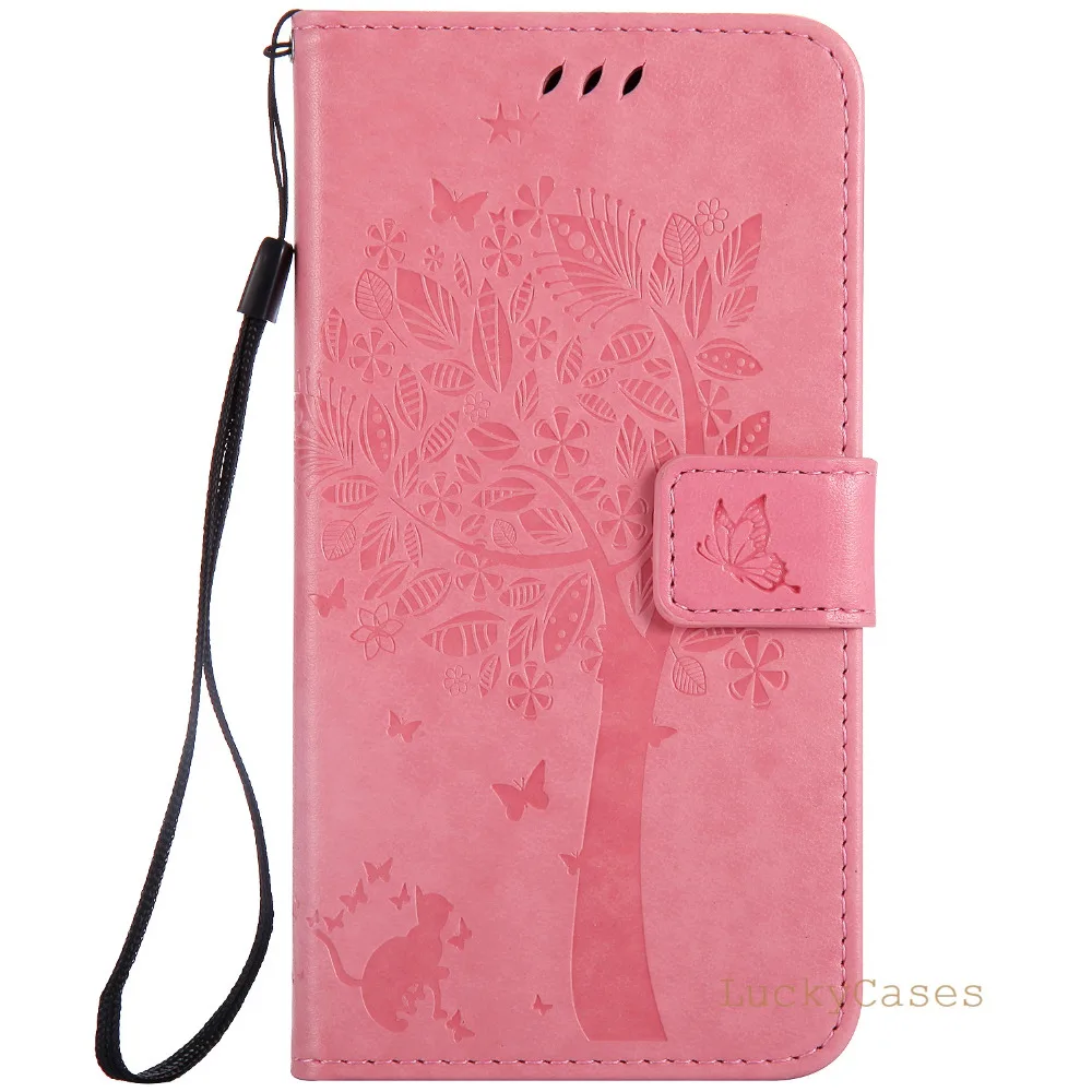 Роскошный чехол для мобильного телефона из искусственной кожи с рисунком кота и