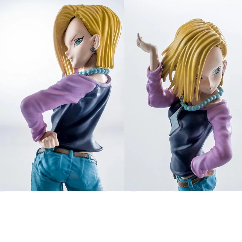 Dragon Ball для Android 18 ПВХ фигурку Модель игрушки Аниме Драконий жемчуг Z DIY Дисплей