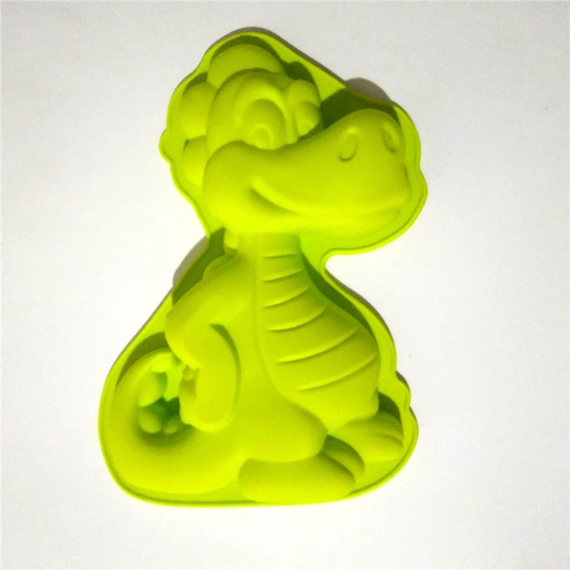 2 шт. дизайн милый мультфильм 3D динозавр силиконовые формы торт Кастрюли мусс, торт плесени DIY Пирог Инструменты Формы для выпечки Mold Maker