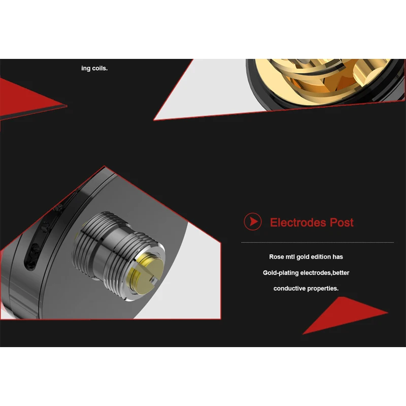 Аутентичный Fumytech rose MTL RTA tank GOLD EDITION многоразовый распылитель 3 5 мл 24 мм POM