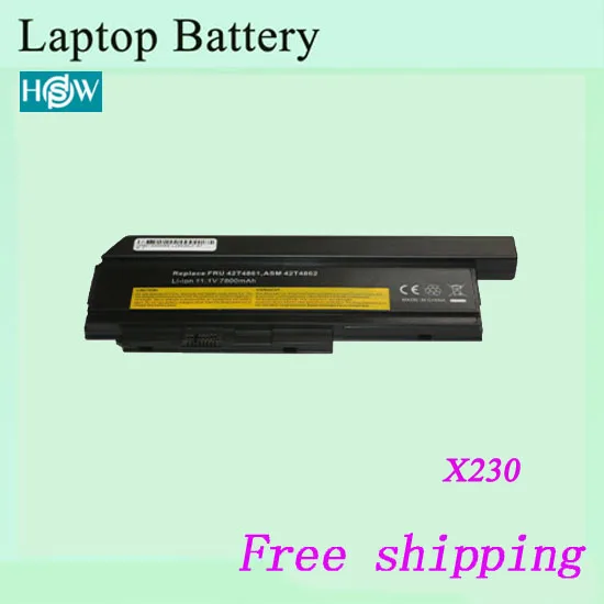 Бесплатная доставка 100% Новый аккумулятор для ноутбука LENOVO ThinkPad X230 X220|new laptop
