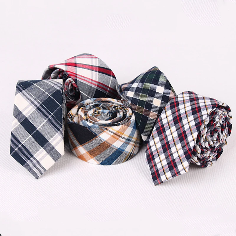 Mantieqingway Brand Striped &amp Plaid Men's Ties Formal Business Suits Bow Tie Neckwear Cotton for Men Slim Neck Wedding |