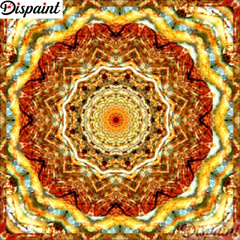 

Dispaint Full Square/Round Drill 5D DIY Diamond Painting "Mandala scenery" Embroidery Cross Stitch 3D Home Decor Gift A11371