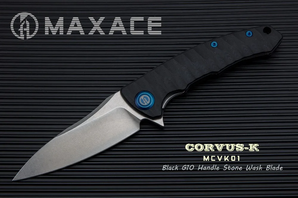 Maxace Corvus K складной нож Походный K110 стальной stonewash|Уличные инструменты| |